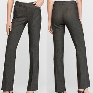 Express Columnist Barely Boot Mid Rise Classic Stretch Trouser Pants Grey 0L